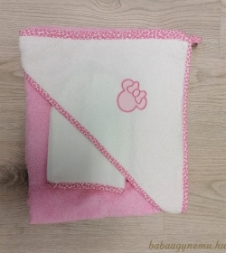 Rózsaszín-fehér - Panna hímzéssel termék főképe